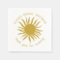 Seaside Soiree Bridal Shower Cute Sun CUSTOM
