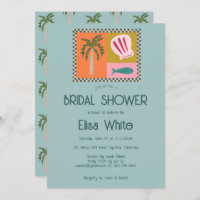 Seaside Soiree Bridal Shower Modern Cute CUSTOM