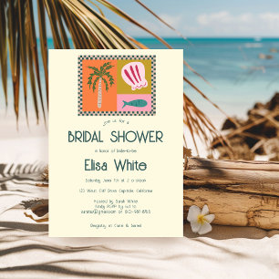 Seaside Soiree Bridal Shower Modern Cute CUSTOM Invitation