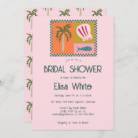Seaside Soiree Bridal Shower Modern Cute CUSTOM