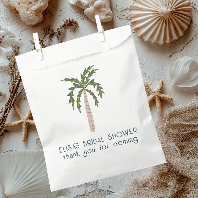 Seaside Soiree Bridal Shower Palm Tree CUSTOM Favour Bags (Seaside Soiree Bridal Shower Palm Tree CUSTOM Favor Bag
)