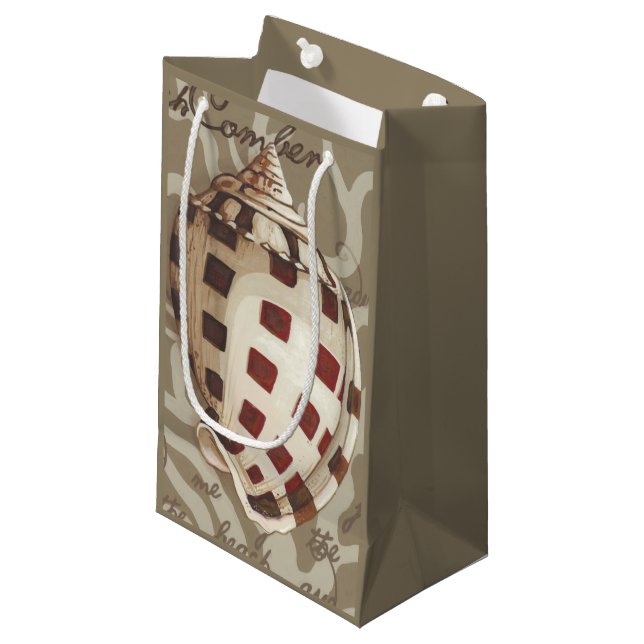 Seaside Sonnet I Small Gift Bag (Front Angled)