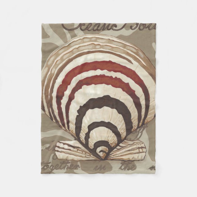 Seaside Sonnet II Fleece Blanket (Front)