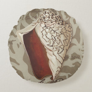 Seaside Sonnet IV Round Cushion