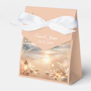 Seaside Sparkle and Sunset Dreams Wedding Favour Box