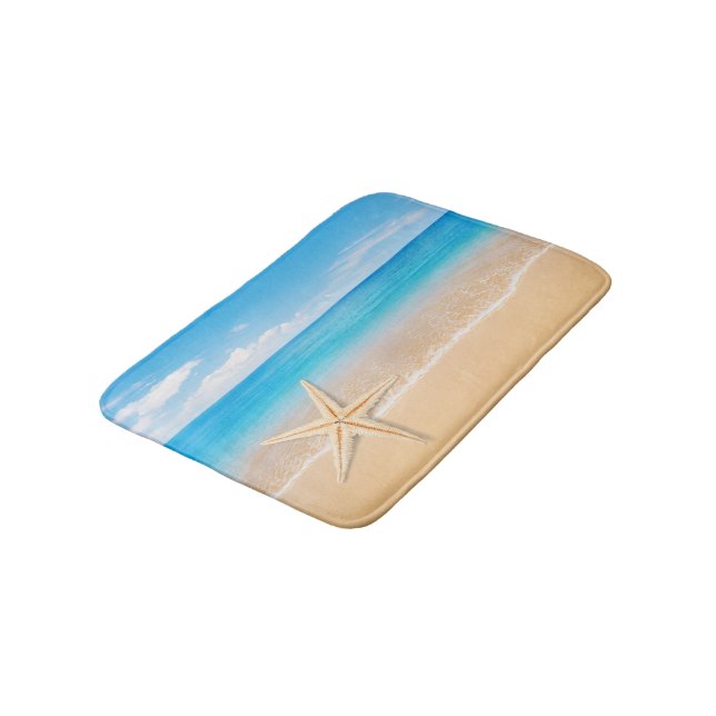 Seaside Starfish Small Bath Mat (Angled)