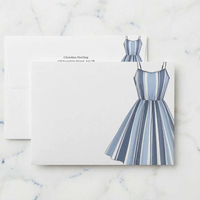 Seaside Stripes Celebration Envelope (Coastal charm in every envelope.)