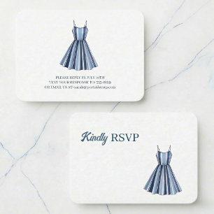 Seaside Stripes Celebration RSVP Enclosure Card