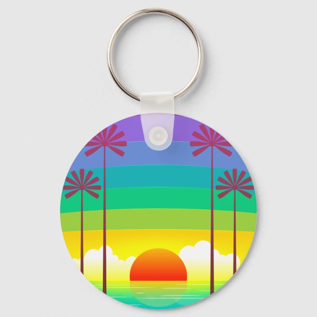 Seaside Sunset Key Chain (Front)