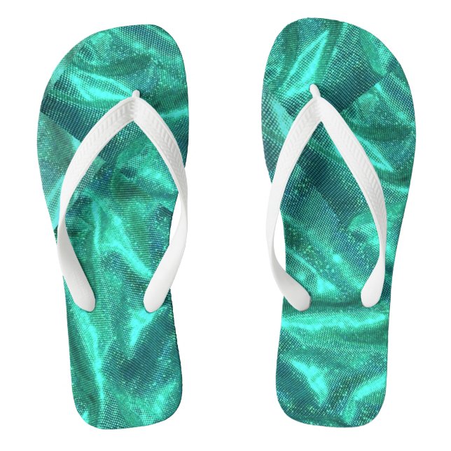 "Seaside Symphony: High Tide Design" Jandals (Footbed)