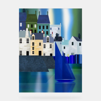 Seaside Town Acrylic Sign