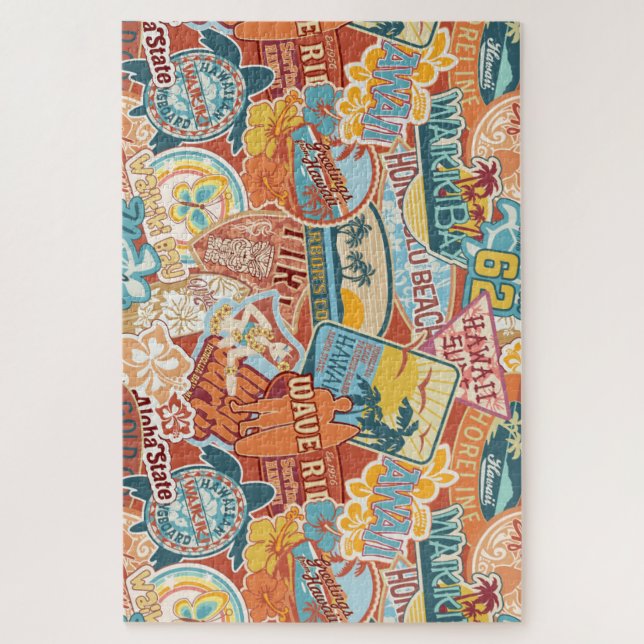 Seaside Vacation Waikiki Bay Hawaii Jigsaw Puzzle (Vertical)