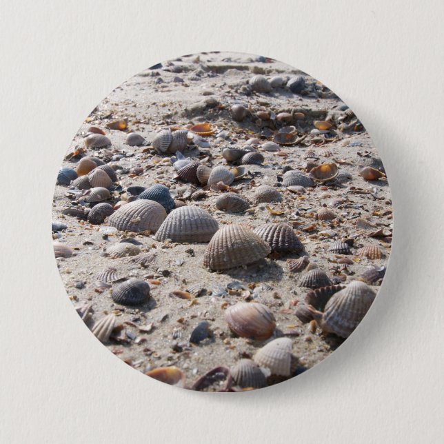Seaside views - shells 7.5 cm round badge (Front)