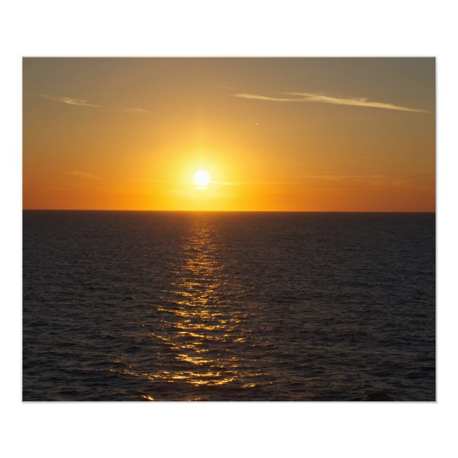 Seaside views - sunset photo print (Front)