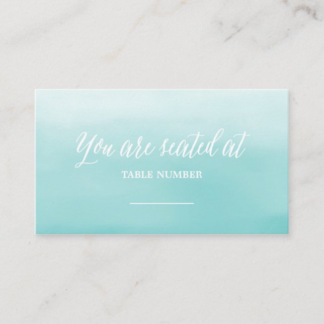Seaside | Wedding Place Cards (Front)