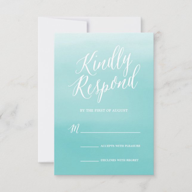Seaside | Wedding Response Card (Front)