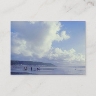 Seaside - Westward Ho, North Devon, UK (1970s) Business Card