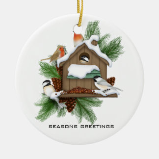 Season Greetings Ceramic Tree Decoration