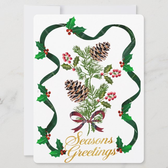 Season Greetings  Holiday Card (Front)
