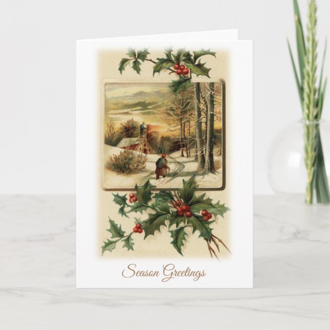 Season Greetings Vintage Card (Front)
