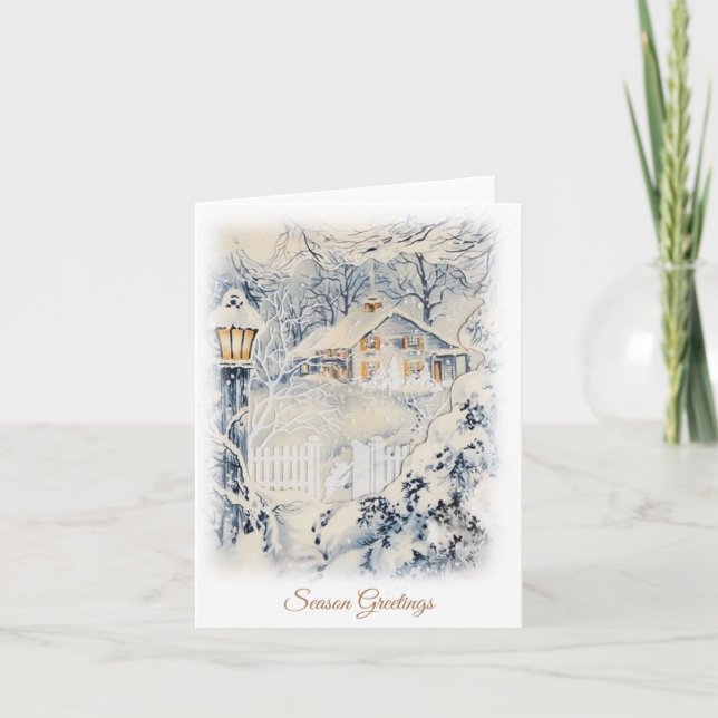 Season Greetings Vintage Card (Front)