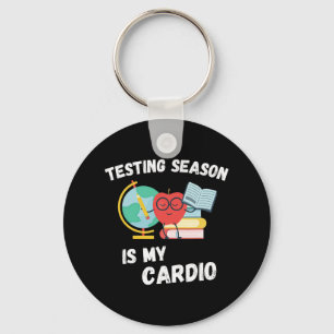 Season Is My Cardio Students Test Teachers Day Key Ring