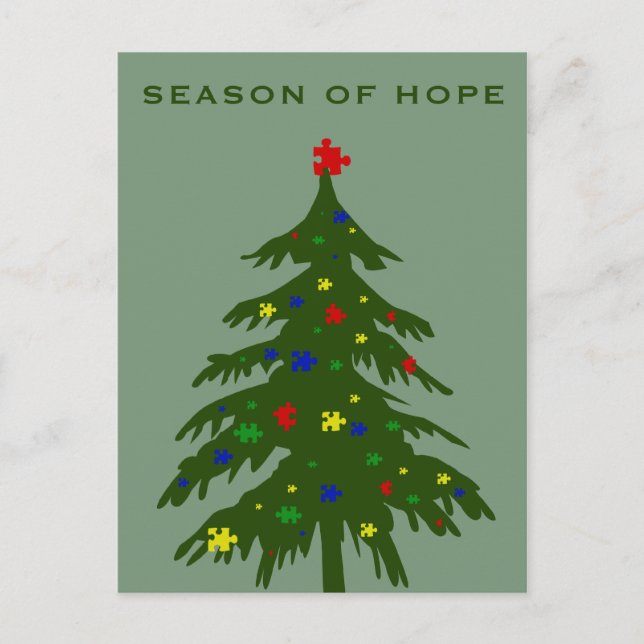 Season of Hope - Autism Holiday Postcard (Front)