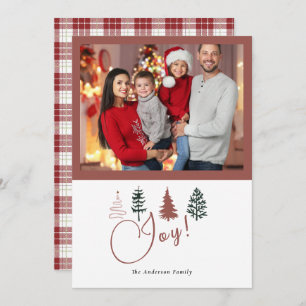 Season Of Joy Holiday Plaid Lovely Family Photo