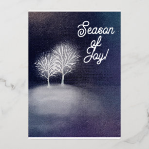 Season of joy silver night landscape