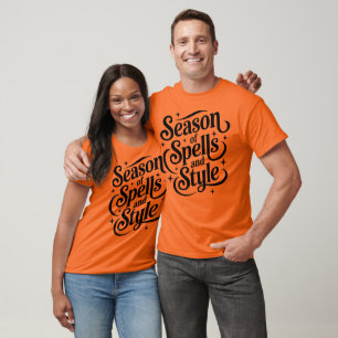 Season of Spells and Style Halloween T-Shirt