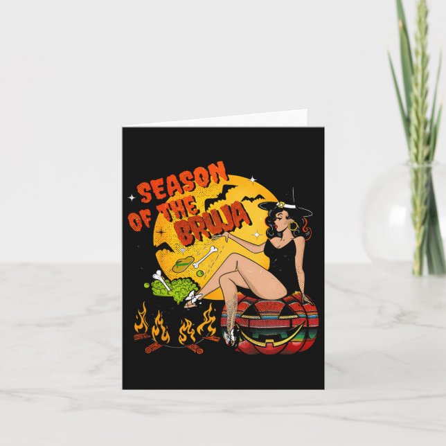 Season Of The Bruja Halloween  Card (Front)