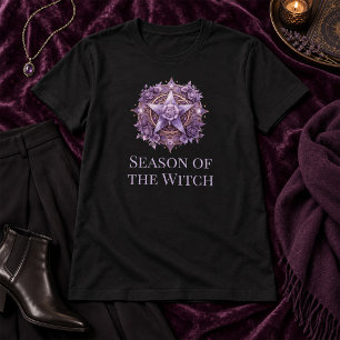 Season of the Witch – Purple Pentagram Witchcore T-Shirt