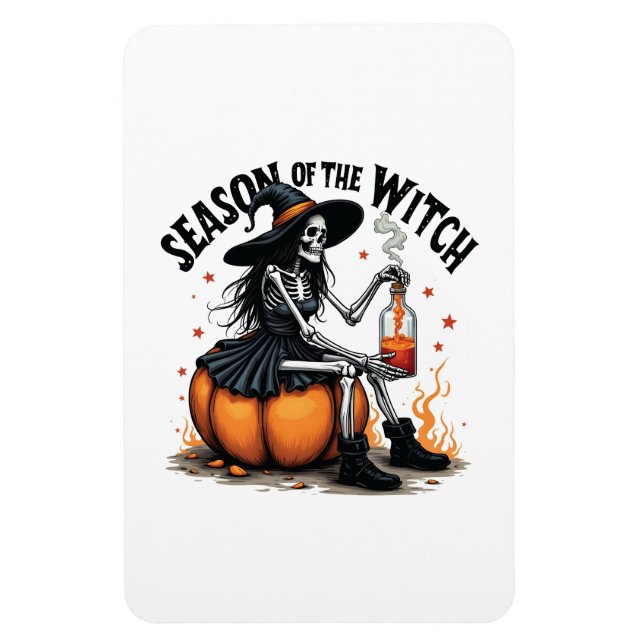 Season Of the Witch Spooky Hallowee Wtich  Magnet (Vertical)