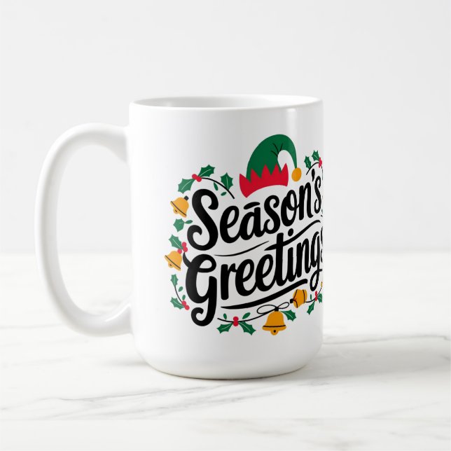 Season´s greetings Christmas Coffee Mug (Left)