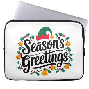 Season´s greetings Christmas Laptop Sleeve