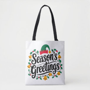 Season´s greetings Christmas Tote Bag
