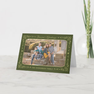 Season’s Greetings Custom Photo & Text card