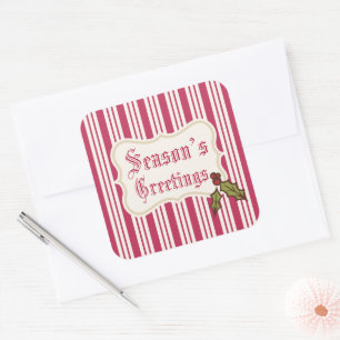Season’s Greetings Holiday Stickers 