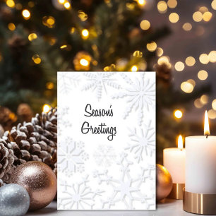 Season’s Greetings – Snowflake Winter Card