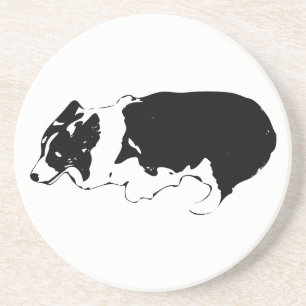 Season set with corgi charm coaster