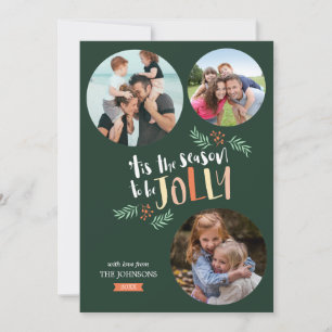 Season to be Jolly 3-photo Holiday Christmas