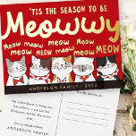 Season to be Meowwy Funny Cute Cats Caroling<br><div class="desc">Carol of the cats. 'Tis the season,  to be meowwy! meow meow meow meow.. meow meow meow MEOW!

Available here:
http://www.zazzle.com/selectpartysupplies</div>
