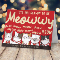 Season to be Meowwy Funny Cute Cats Caroling