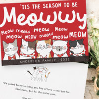 Season to be Meowwy Funny Cute Cats Caroling