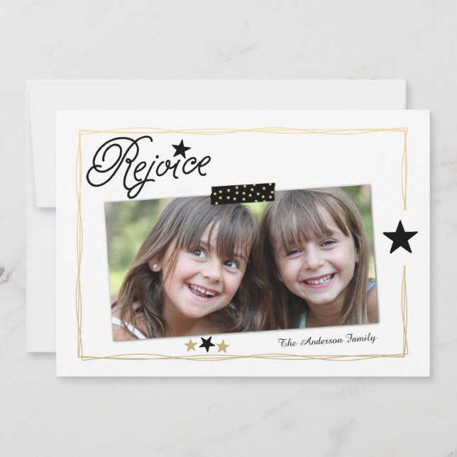 Season to Rejoice | Photo Holiday Card (Front)