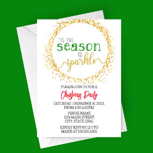 Season to Sparkle Holiday Party Card