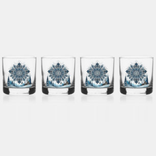 season Winter  Whiskey Glass