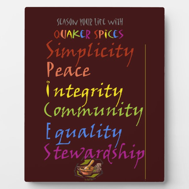 Season Your Life with Quaker Spices Plaque (Front)