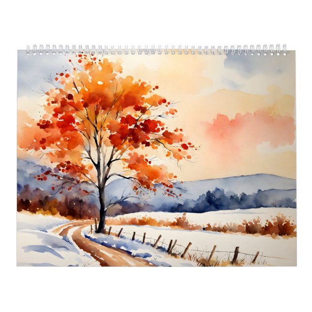 Seasonal art calendar 2026 | Water colour  (Cover)