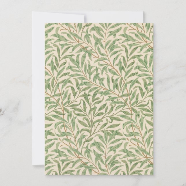 Seasonal card, 4x7 , beautiful leaves design,   holiday card (Front)